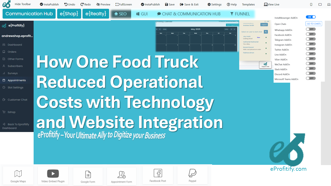How One Food Truck Reduced Operational Costs with Technology and Website Integration